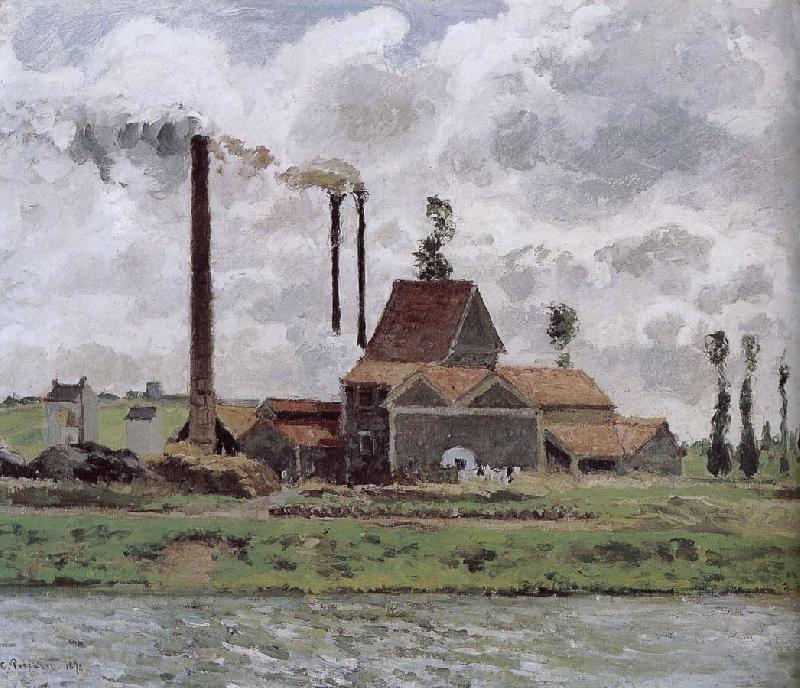 Camille Pissarro Metaponto factory near Watts Spain oil painting art